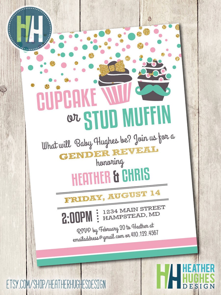 Etsy Gender Reveal Invitations 8