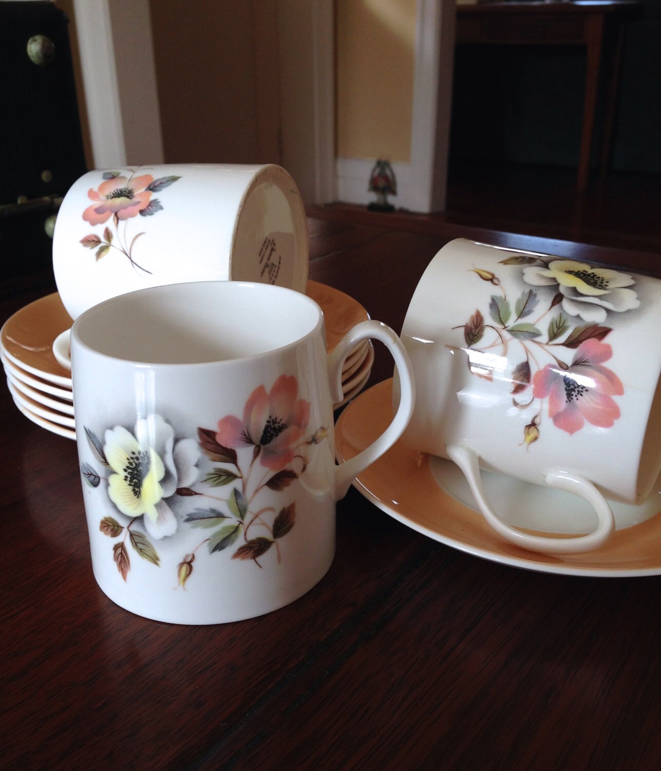 Crown Windsor Queen Anne Tea set / Vintage Coffee/Tea Set