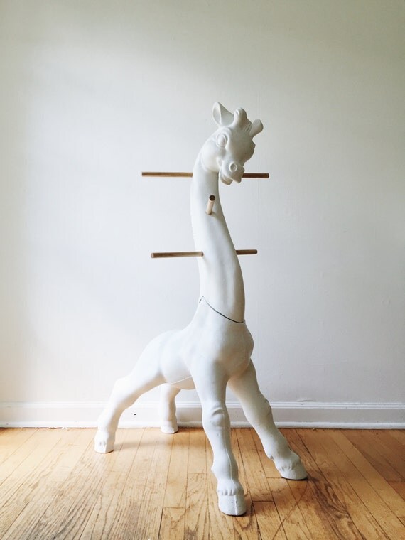 1960s Giraffe Coat Rack Scandinavian Kitsch for Kids