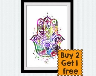 Hamsa Wall Decor watercolor hamsa | etsy Hamsa Wall Decor watercolor hamsa | etsy