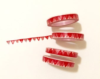 Red Flags Washi Tape