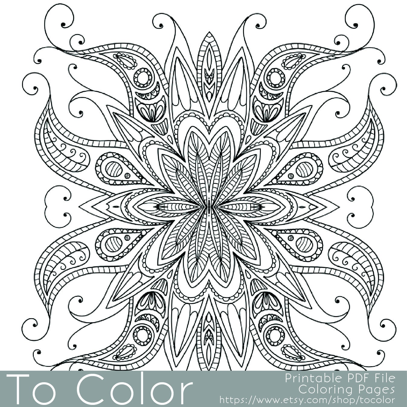 Download Intricate Printable Coloring Pages for Adults Gel Pens