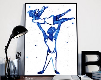 Print of illustration ink drawing "Circus"