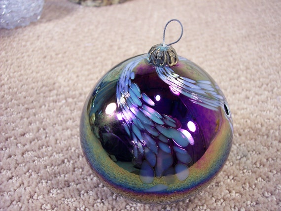 Hand Blown Glass Ball Christmas Ornament 5006