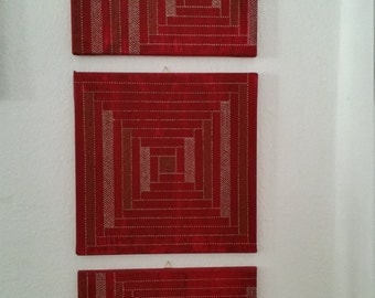 Original Paintings Set "Square N*01 to N*03"