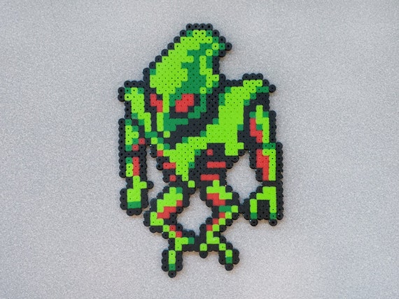 Mega Man 2 Perler Bead Sprite Dr. Wily Alien by SquareMart