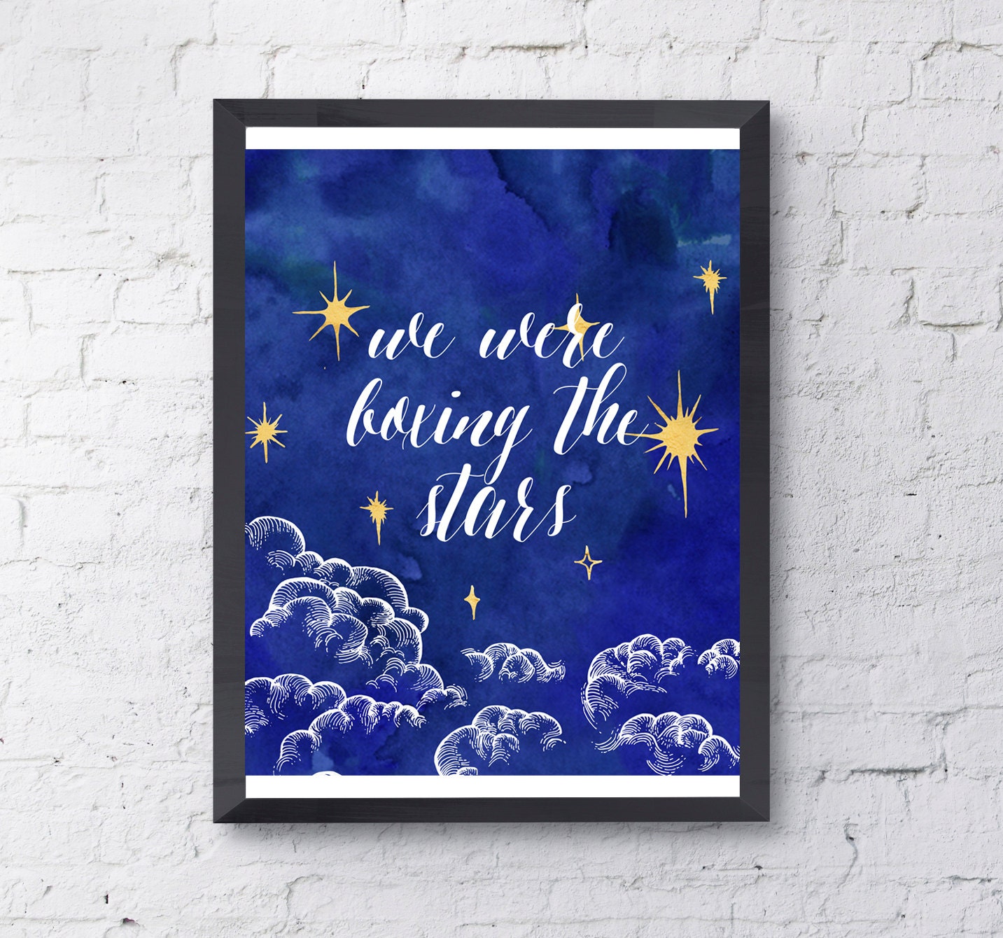 Jack's Mannequin Dark Blue Lyric Poster