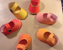 Paper Baby Shoes