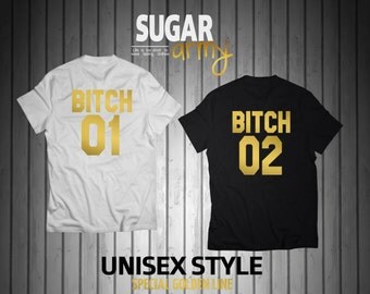 BITCH 01 BITCH 02 shirts, best bitches shirts, bff shirts, BFFs *clothed, best friends clothing, best friends shirts, teen shirts