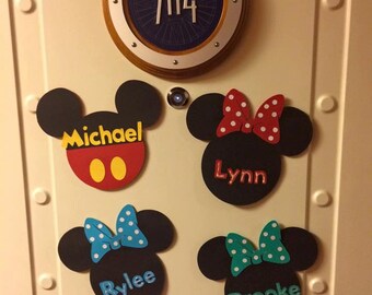 Disney Cruise Line Door Magnet // Mouse Door Magnet // Kids Door Magnet // Personalized Door Magnet // Cruise Decoration // Mickey Mouse