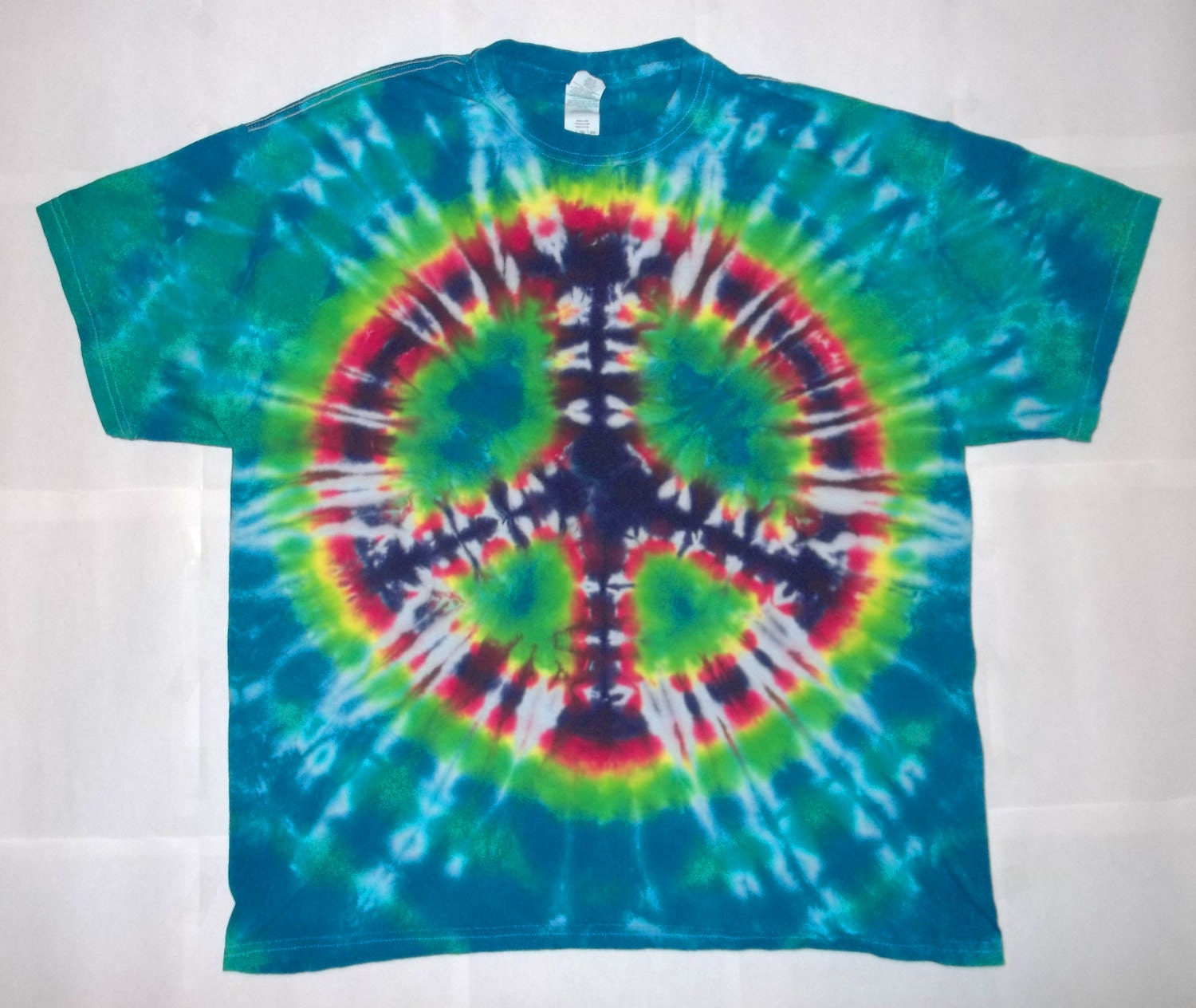 tie dye peace sign tshirt