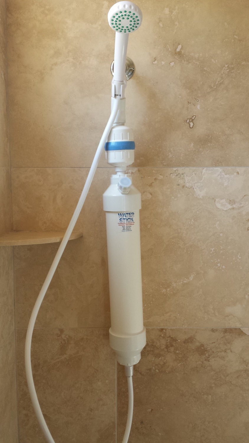 water softener in shower