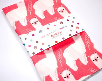 Alpacas FAT QUARTER fabric, Alpacas fabric, Alpacas print fabric, Llama fabric print, Pink fabric, quilting fabric, digital fabric print