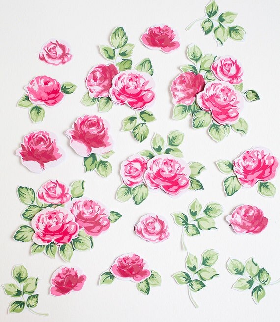 Handmade Rose Embellishments for Scrapbooking Card Making.
