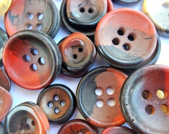 50 Antique and vintage plastic buttons