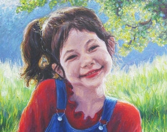 Custom Portrait and Landscape...Original Oil Painting, Large, Fine Art... 18" x 24"