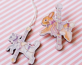 Animal Carousel Necklace