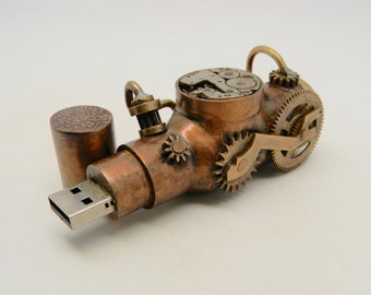 Steampunk usb flash drive 16GB.