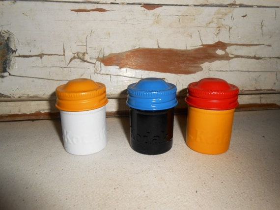 Vintage Kodak Film Canisters Metal Film Containers