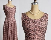 ON SALE Mid Century Pink & Black Dress ON SALE Mid Century Pink & Black Dress
