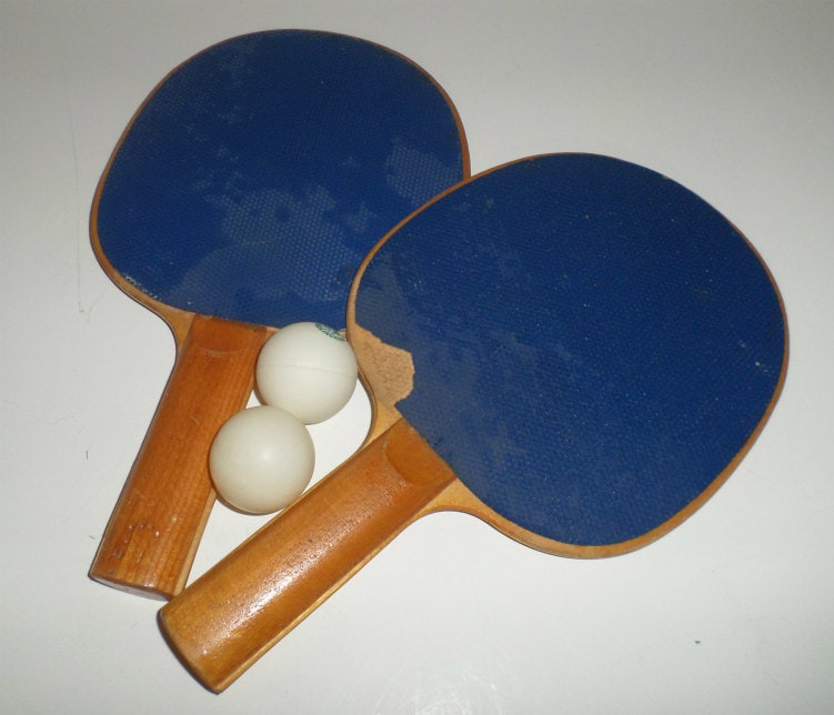 Vintage Ping Pong Paddles Table Tennis Paddles by carriesattic
