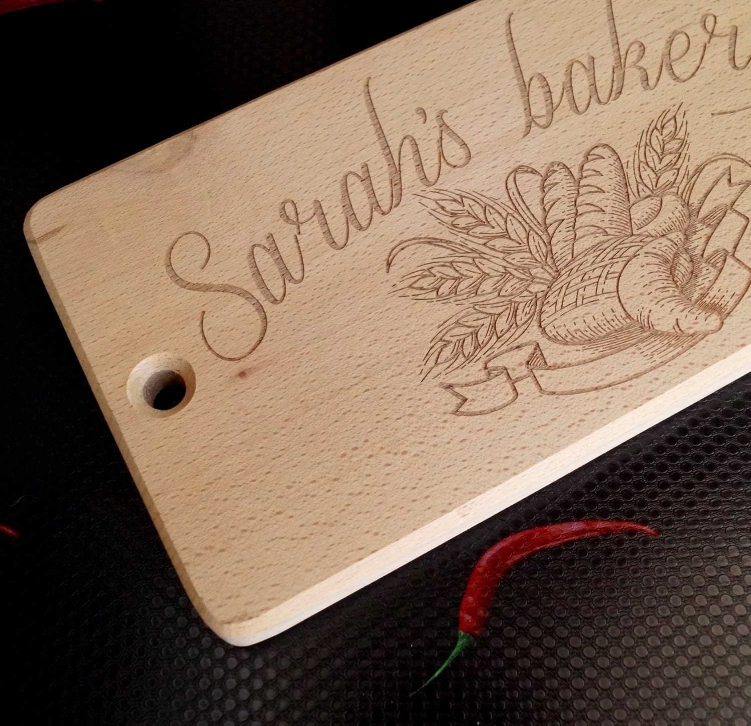 Personalized cutting board custom laser engraved cutting