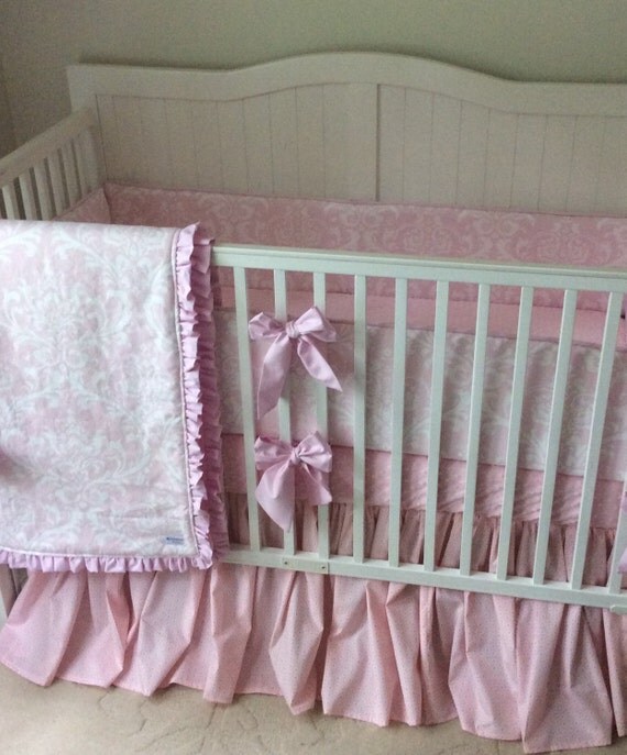 Princess Pink Crib Bedding Set Made to Order