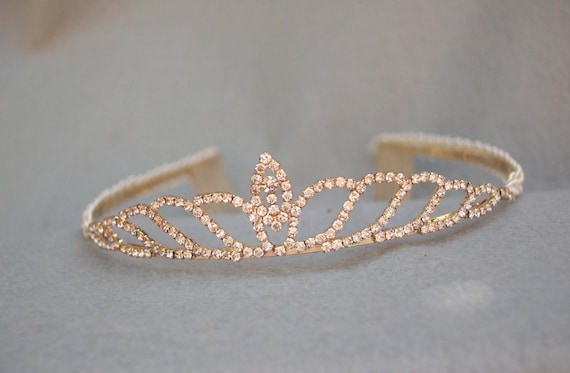 FLOWER GIRL GOLD TIARA flower girl gold tiara: