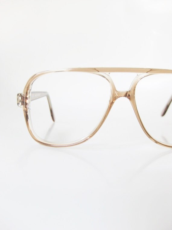 1970s Clear Aviator Eyeglasses Eye Glasses Mens Guys Homme 70s