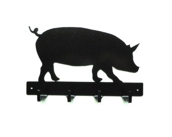 Pig Metal Art Key Rack - Free USA Shipping