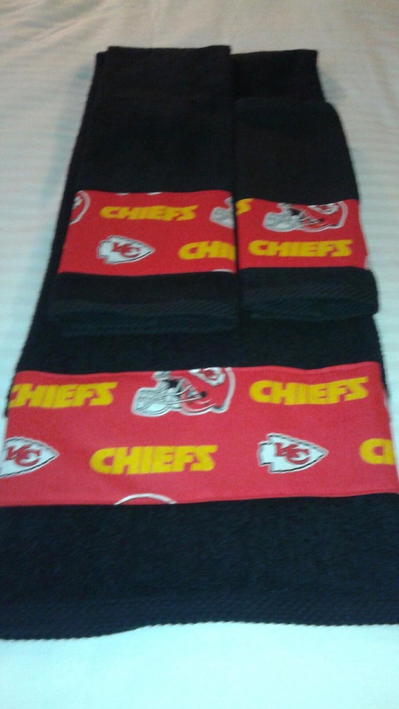 Kansas City Chiefs Bath Towel Set Handmade All Teams