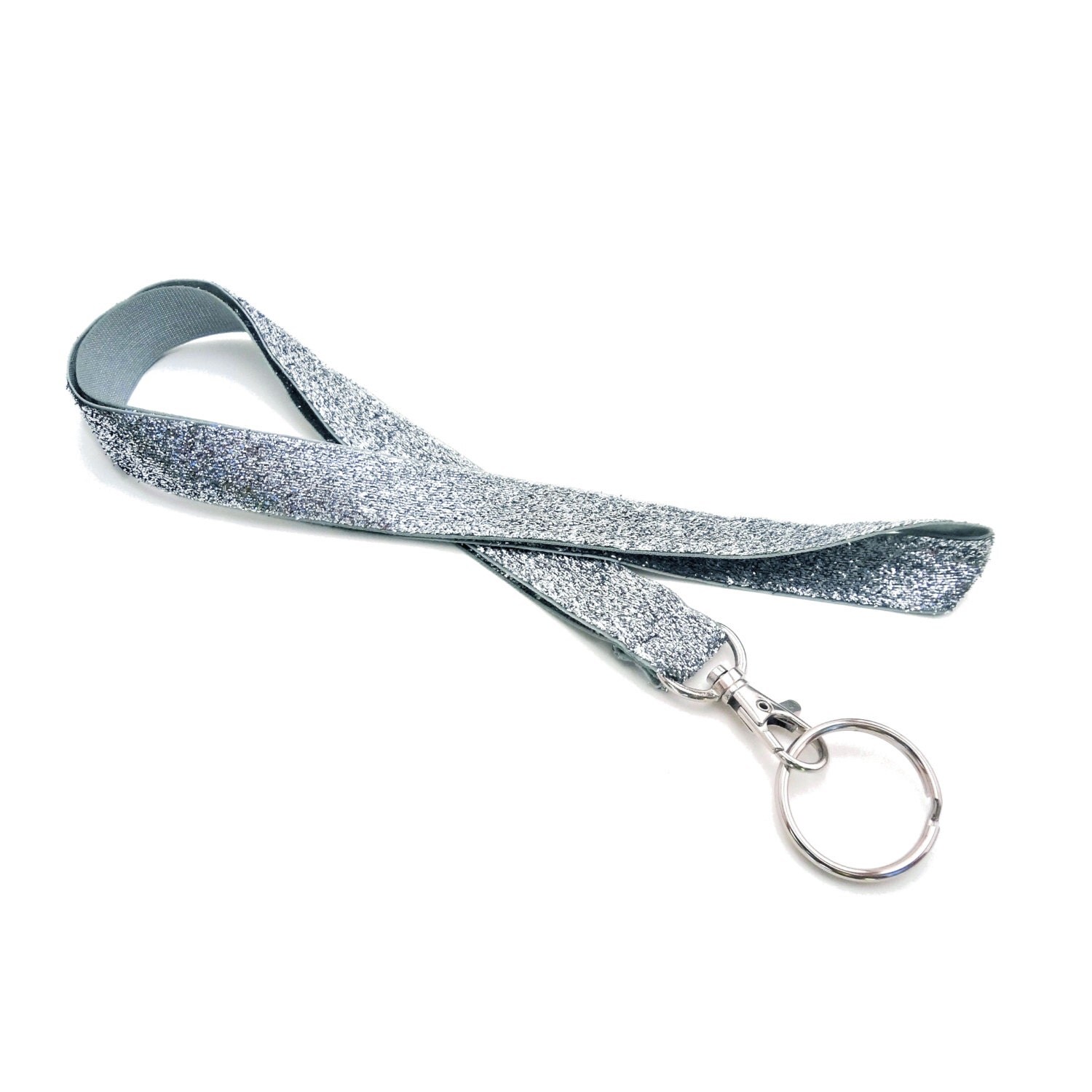 ON SALE Silver Sparkle Lanyard