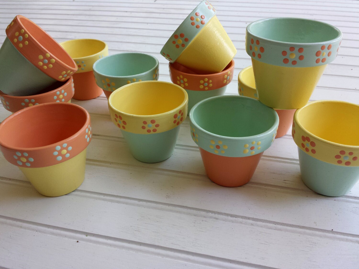 Small Flower Pots Baby Shower Favors
