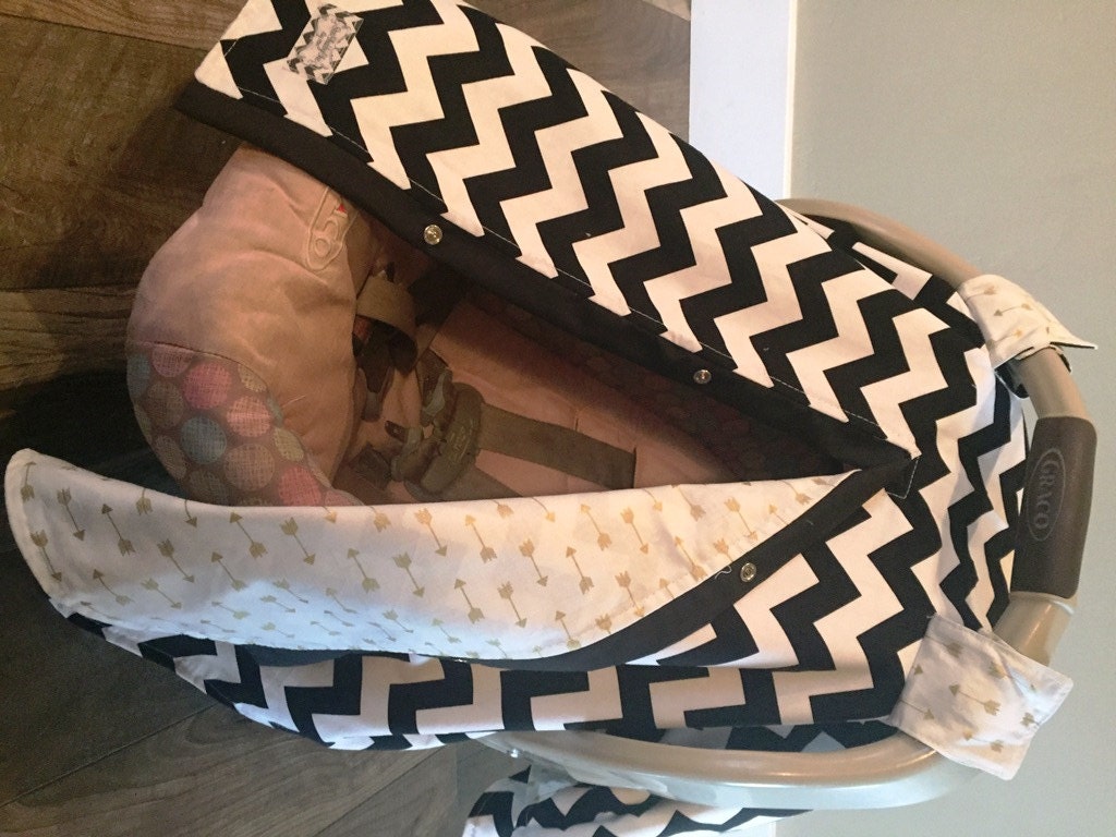 Carseat canopy FREE SHIPPING code today Black and GOLD / Car