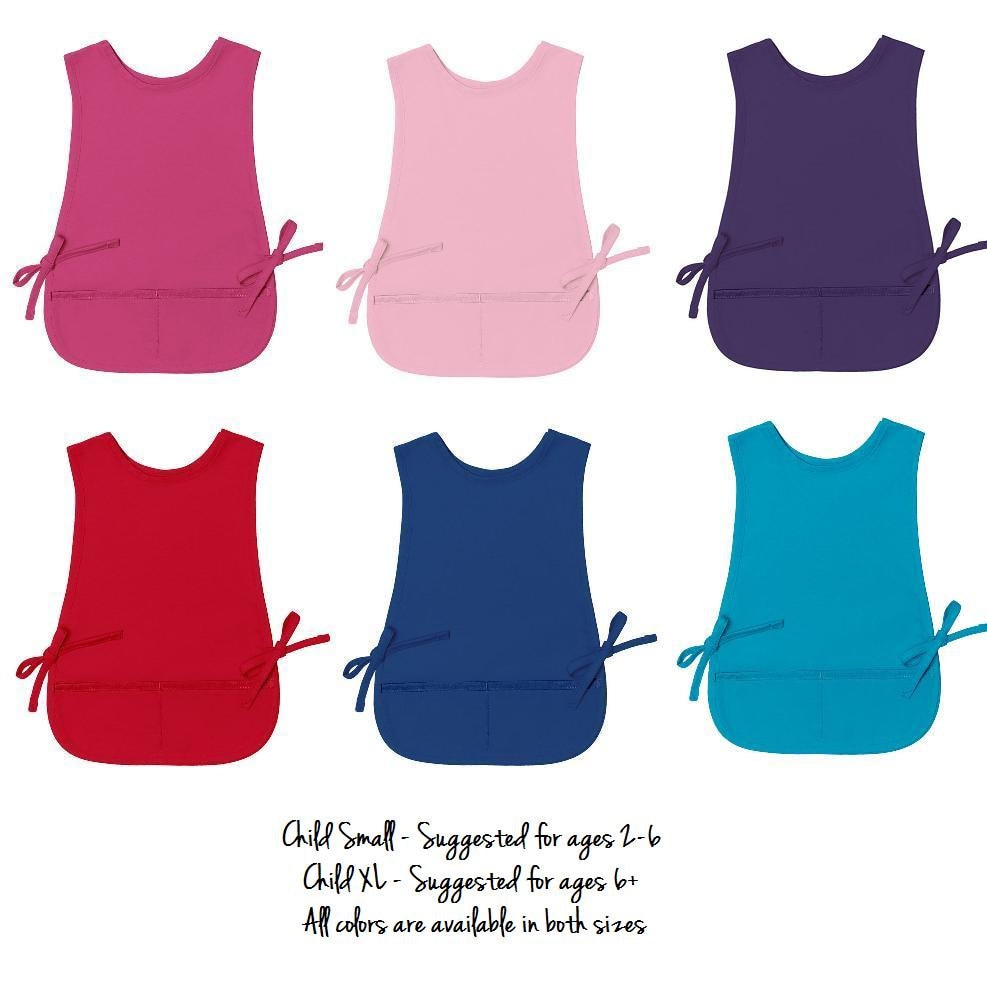 Personalized Kids Art Smock Monogrammed Childs by aTwinkleStar