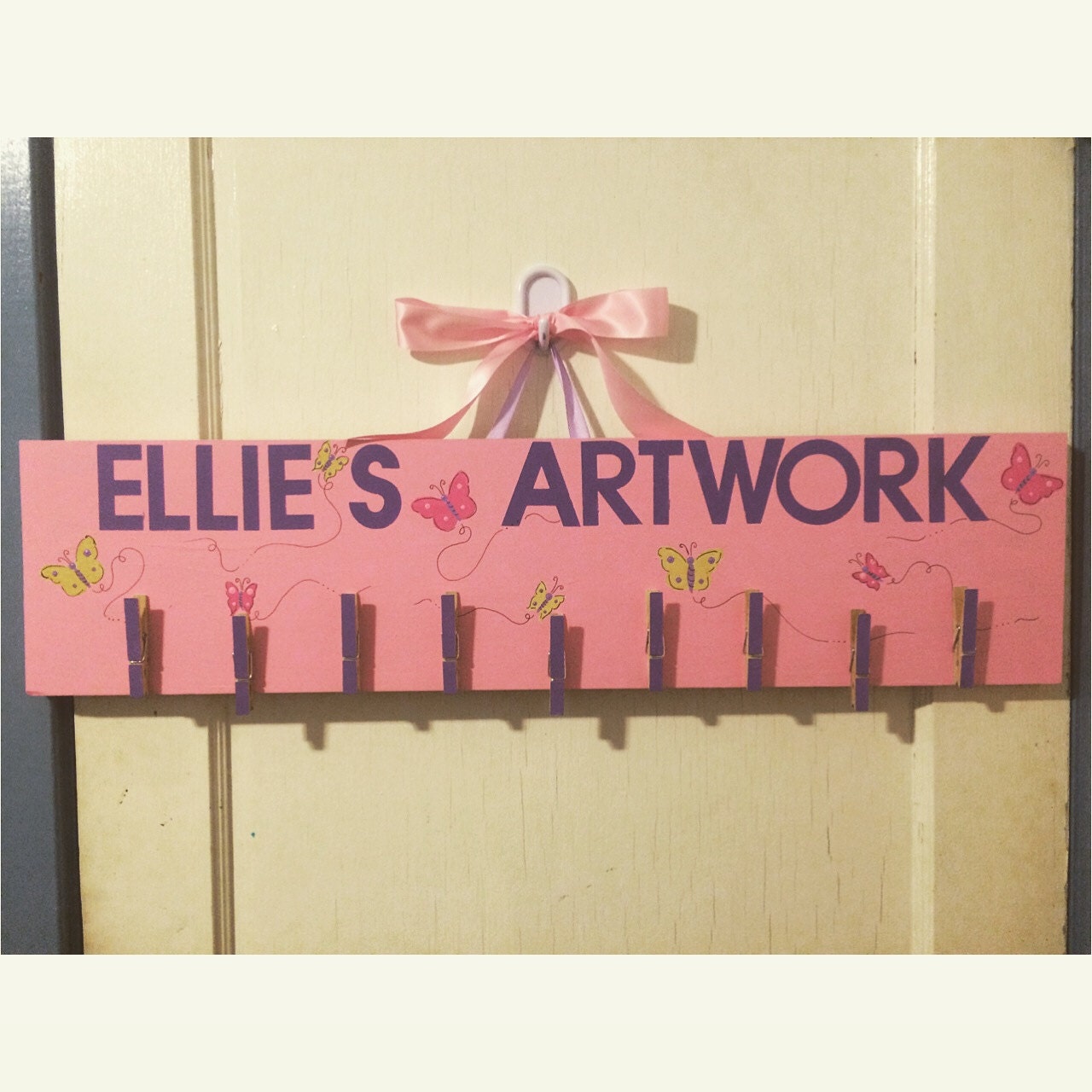 Kids Art Display Hanger Personalized Artwork Holder