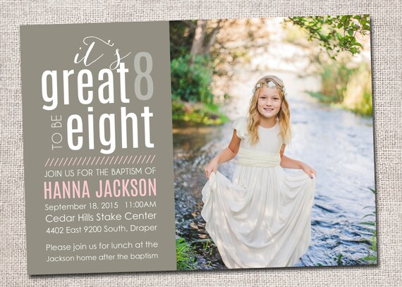 Lds Girl Baptism Invitations 7