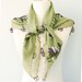 Vintage boho scarf Pure cotton summer shawl Hand printed Oya Scarves Turkish Scarves Yemeni Scarf needle lace Women Cotton head scarf Green