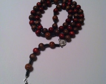 Men's wooden bead rosary