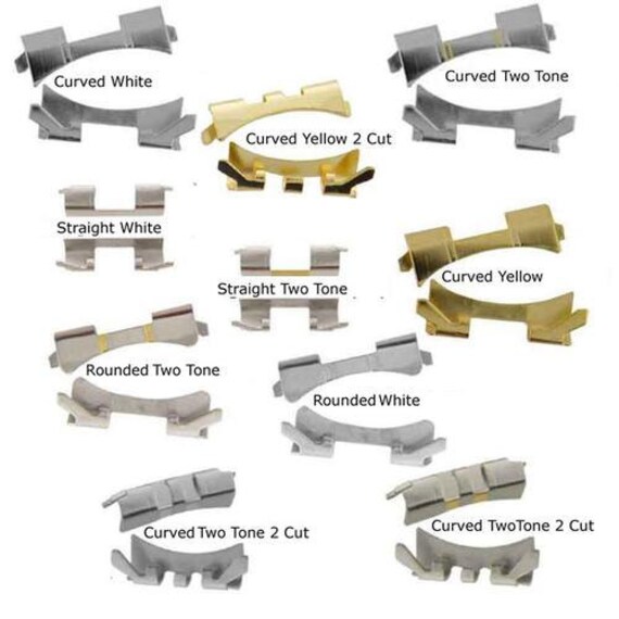 Watch Band Parts End Piece Cut Out Style sold in pairs