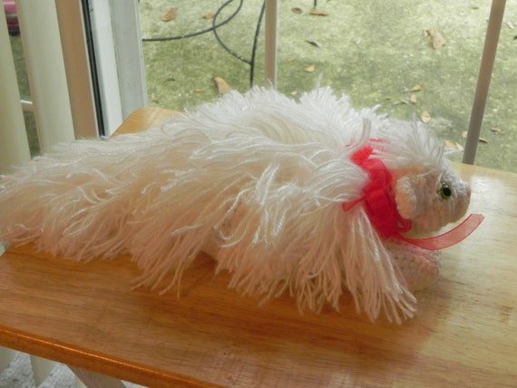 soft toy white cat
