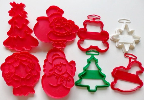 8 Wilton Christmas Cookie Cutters 4 Imprint 1978 By Meerkatsmanor