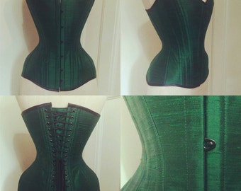 BESPOKE Silk dupion overbust corset