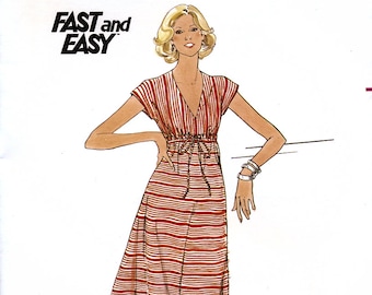 Butterick 5367 Vintage 70s Misses' Dress Sewing Pattern - Uncut - Size 8