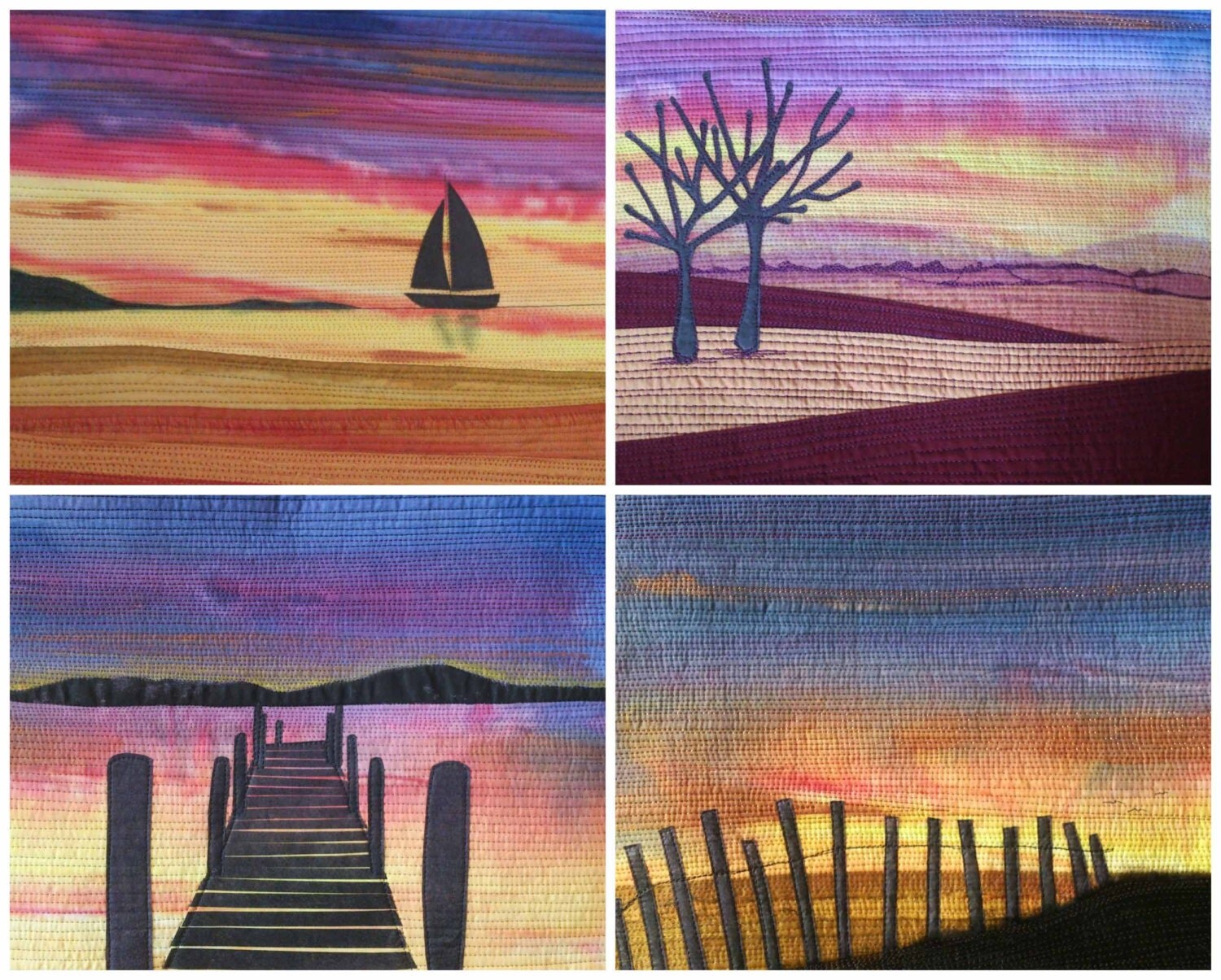 Sunset Skies Landscape Quilt Pattern