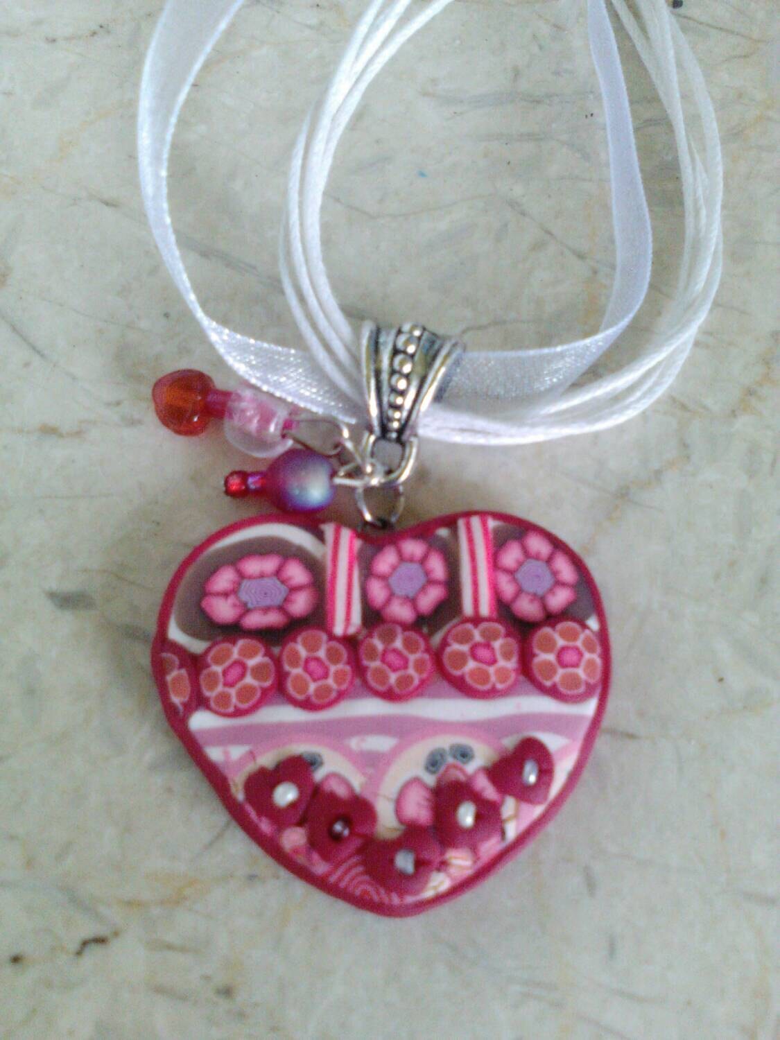 Beautiful Red Heart Necklace made from by FourSonsOriginals