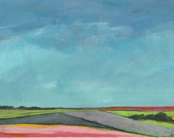 Original Acrylic Painting Abstract Landscape by NikiArdenFineArt