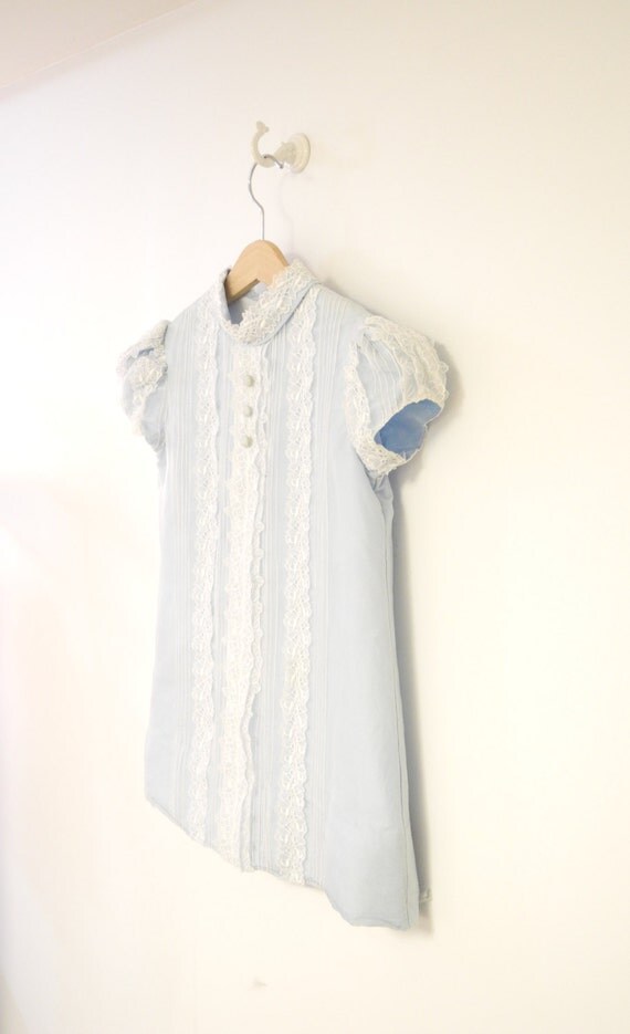 Vintage Baby Clothes 1960's Saks Fifth Avenue Ice Blue