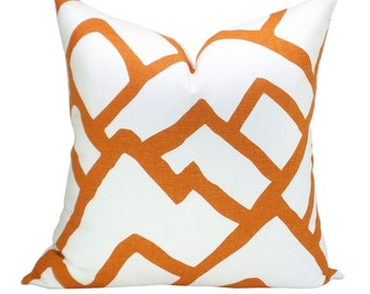 Zimba pillow cover in Orange