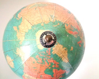 Replogle Standard Globe 8 Inch Pre WWII Rare 1930s
